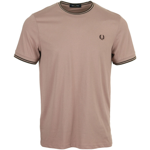 Vêtements Homme T-shirts manches courtes Fred Perry Twin Tipped T Shirt Rose