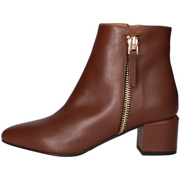 Chaussures Femme Bottines Albano 2558 tronchetto Femme Cuir Marron