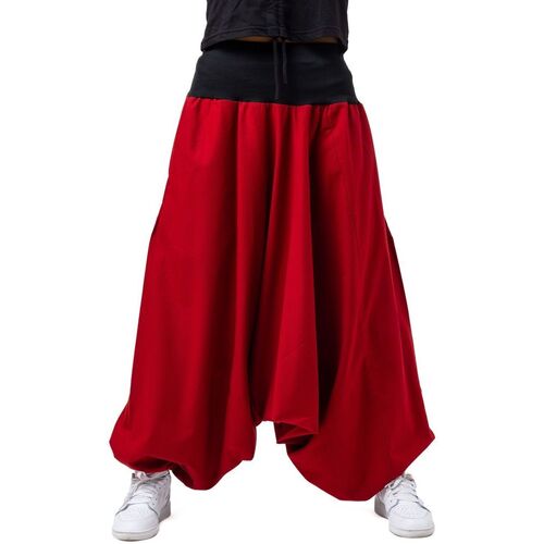 Vêtements Top 5 des ventes Fantazia Sarouel unisexe grande taille bicolore Sahwah Rouge
