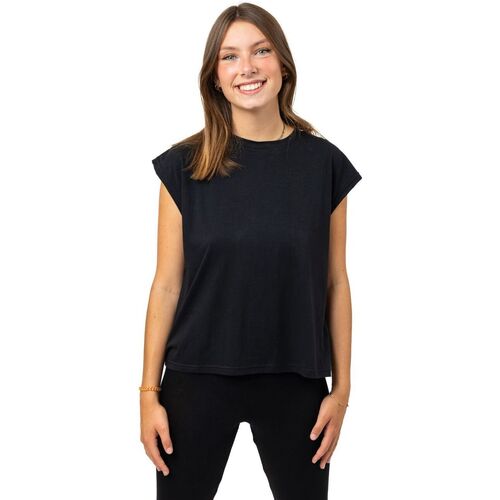 Vêtements Femme delloglio button up shirt item T-shirt femme original noir dos ouvert Hululeh Noir