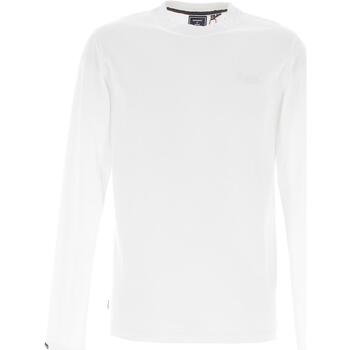 Vêtements Homme T-shirts manches longues Superdry Vintage logo emb l/s top optic Blanc