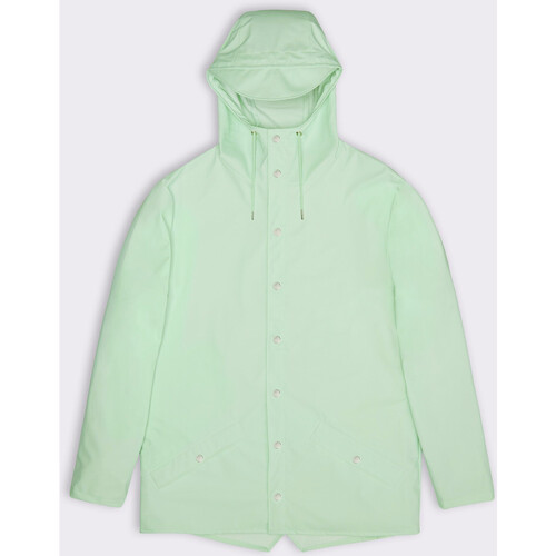 Vêtements Parkas Rains This nylon and faux fleece jacket boasts a relaxed boxy fit Mineral-044838 Bleu