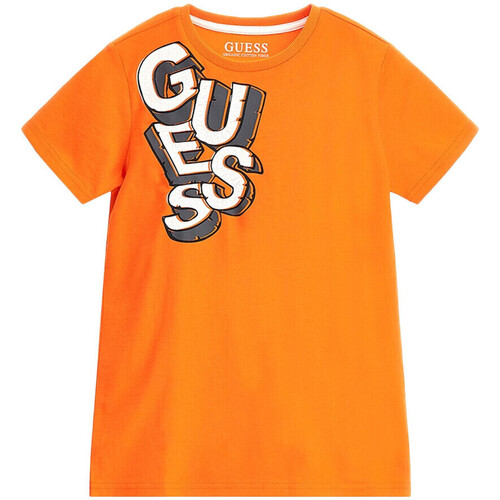 Vêtements Garçon T-shirts & Polos Guess G-L3BI15I3Z14 Orange