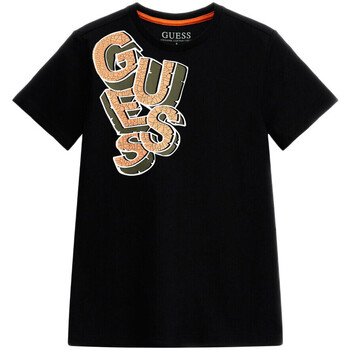 Vêtements Garçon T-shirts manches courtes Guess G-L3BI15I3Z14 Noir