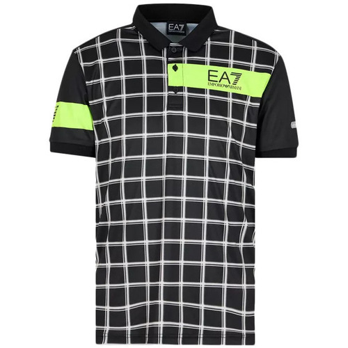 Vêtements Homme T-shirts & Polos Ea7 Emporio Logo ARMANI Polo Noir