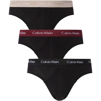 Sous-vêtements Homme Slips Calvin Klein Jeans Pack de 3 Slip Hip Noir