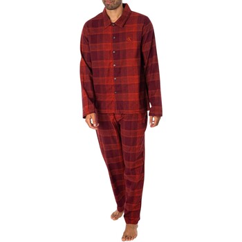 pyjamas / chemises de nuit calvin klein jeans  ensemble pyjama en pure flanelle 