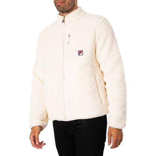 Fila Veste polaire zippée ton sur ton Cormac Blanc - Vêtements Manteaux  Homme 59,95 €