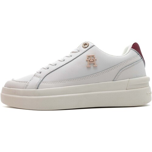 Chaussures Femme Baskets mode Tommy Hilfiger Th Elevated Court Sn Blanc