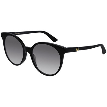 gucci eyewear contrasting frame rounded sunglasses item Femme Lunettes de soleil donald Gucci GG0488S Lunettes de soleil, Noir, 54 mm Noir