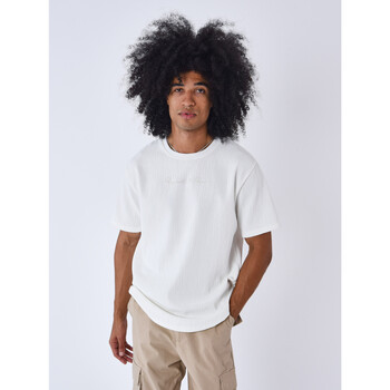 Vêtements Homme T-shirts & Polos Project X Paris stripe-detail cotton polo shirt Blanc