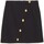 Vêtements Femme Jeans GaËlle Paris Jupe en point de Milan avec boutons logo noirs Noir