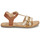 Chaussures Fille Sandales et Nu-pieds Kickers DIAMANTO Camel / Doré / Leopard