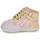 Chaussures Fille Baskets montantes Kickers KICKICONIC Rose / Jaune / Abricot