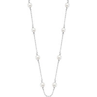 Montres & Bijoux Femme Colliers / Sautoirs Lotus Collier  Silver perle et Argent Blanc