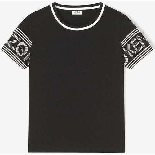 Vêtements Femme T-shirts manches courtes Kenzo Ecriture Iconique Noir