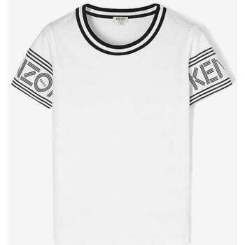 Vêtements Femme T-shirts manches courtes Kenzo Ecriture Iconique Blanc