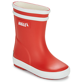 Chaussures Enfant Bottes de pluie Aigle BABY FLAC 2 Rouge / Blanc