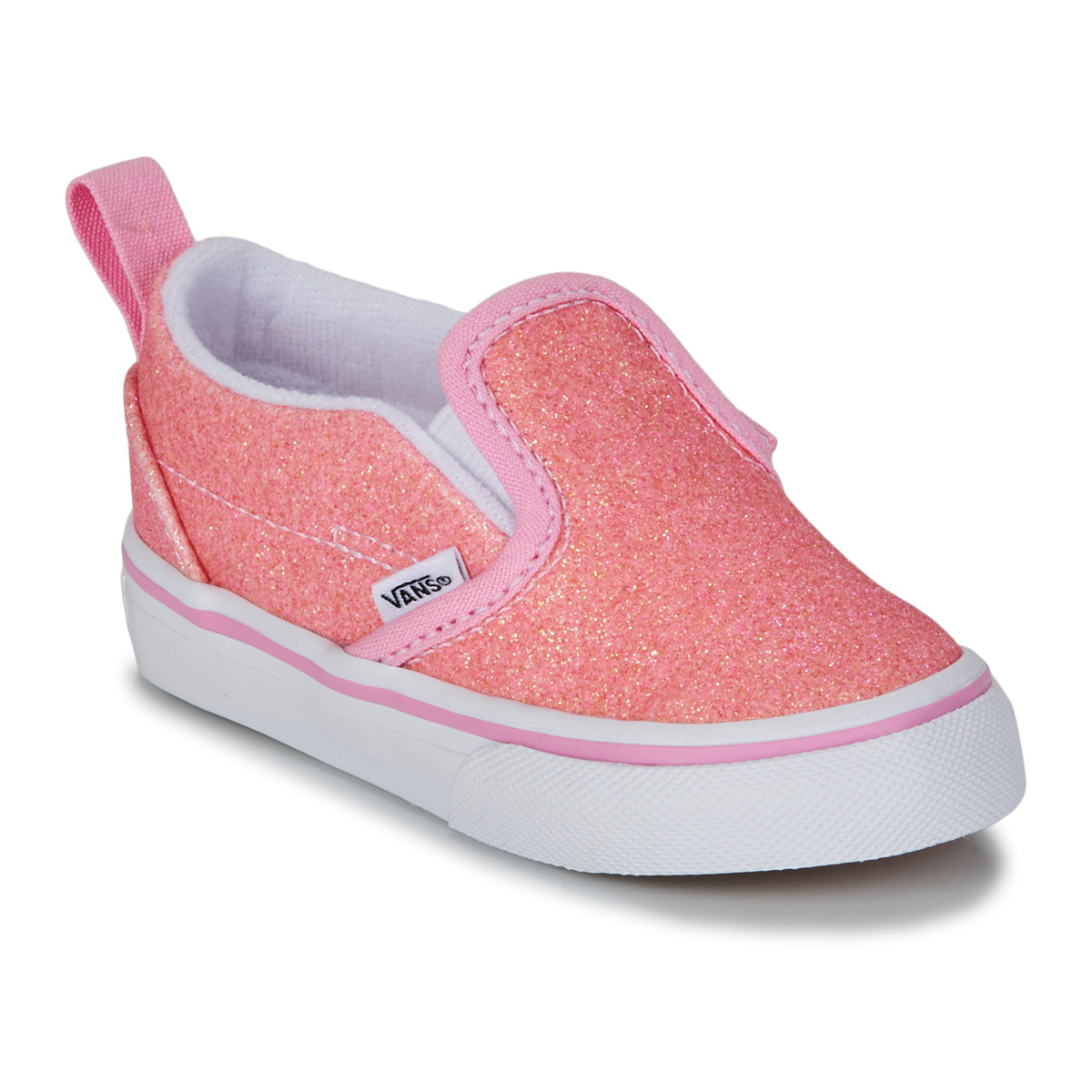 Chaussures Fille Slip ons Cap Vans SLIP-ON V Rose glitter