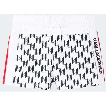 Vêtements Garçon Shorts / Bermudas Karl Lagerfeld  Blanc