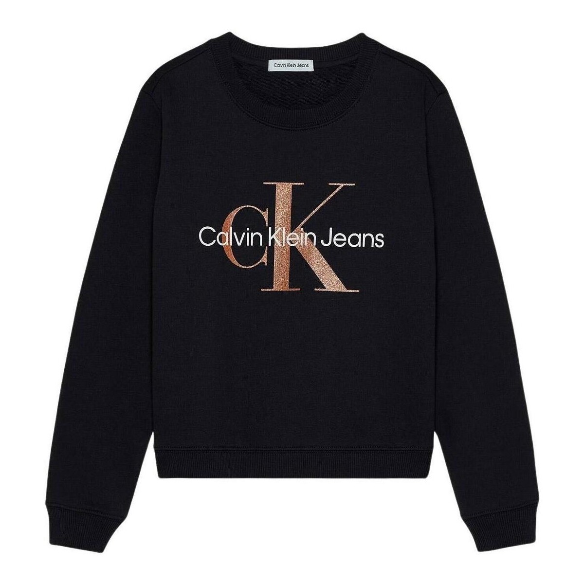 Vêtements Fille Sweats 50ml Calvin Klein Jeans  Noir
