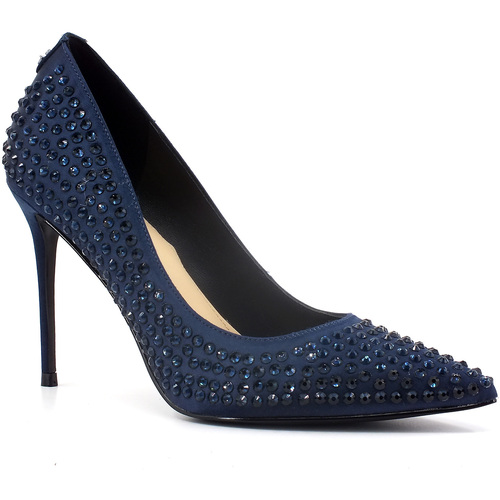 Chaussures Femme Bottes Guess Décolléte Strass Donna Navy FL8SAYSAT08 Bleu