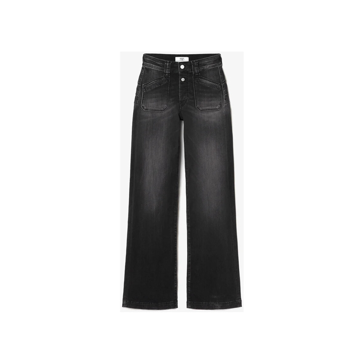 Vêtements Femme Jeans Le Temps des Cerises Favart pulp flare taille haute jeans noir Noir