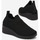 Chaussures Femme Baskets mode Vera Collection Baskets basses femmes compensés, noir Noir