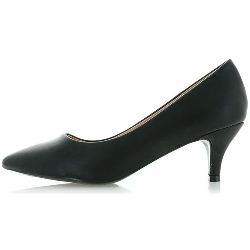 Chaussures Femme Escarpins Vera Collection Escarpins noir à petits talons, avec bout pointu Noir