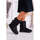 Chaussures Femme Bottines Vera Collection Bottines femmes fourrées plates avec noeuds, noir Noir
