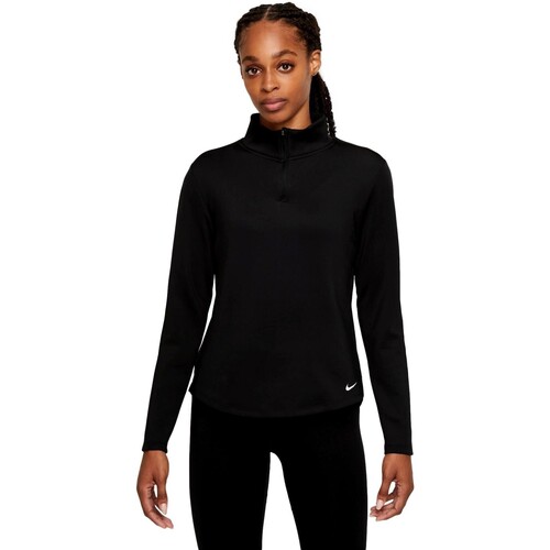 Vêtements Femme T-shirts manches longues Nike CAMISETA LARGA MUJER  THERMA FIT ONE DD4945 Noir