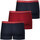 Sous-vêtements Homme Boxers Eminence Lot de 3 boxers homme Rouge