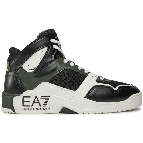Chaussures Homme Baskets mode Emporio Flip Armani Kids leather buckle belt Weiß X8Z039XK331 Vert