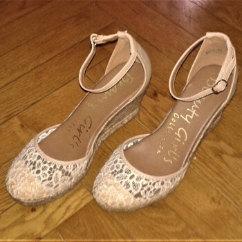 Chaussures Femme Ballerines / babies Sans marque Chaussures espadrilles talon compensées Beige