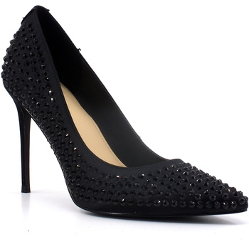 Chaussures Femme Bottes Guess LGR Décolléte Strass Donna Black FL8SAYSAT08 Noir