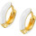 Montres & Bijoux Femme Boucles d'oreilles Lotus Boucles d'oreilles Créole  Silver argent

doré/blanc Jaune