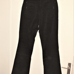 Vêtements Femme Jeans bootcut Promod Pantalon toile noir Noir