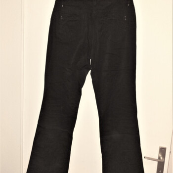 Vêtements Femme Long Jeans bootcut Promod Pantalon toile noir Noir