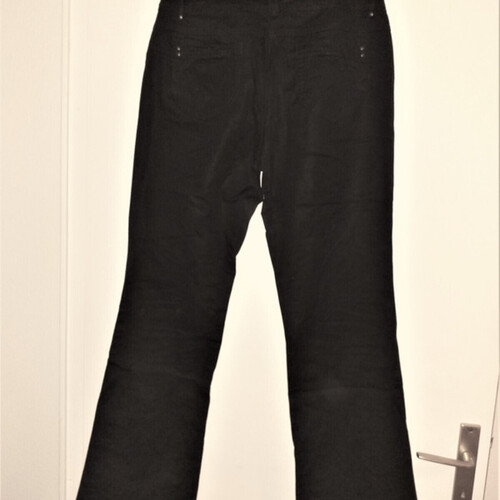 Vêtements Femme Jeans Stora bootcut Promod Pantalon toile noir Noir