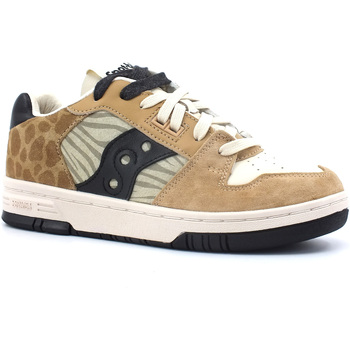Chaussures Femme Bottines Saucony Sonic Low Sneaker Donna Beige Zebra Fantasia S70728-2 Multicolore