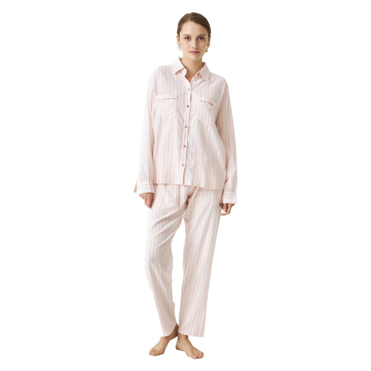 Vêtements Femme Pyjamas / Chemises de nuit J&j Brothers JJBDP1500 Rose