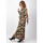 Vêtements Femme Comment mesurer votre taille Robe longue en viscose épais kaki VAIANA motif fleuri coloré Kaki