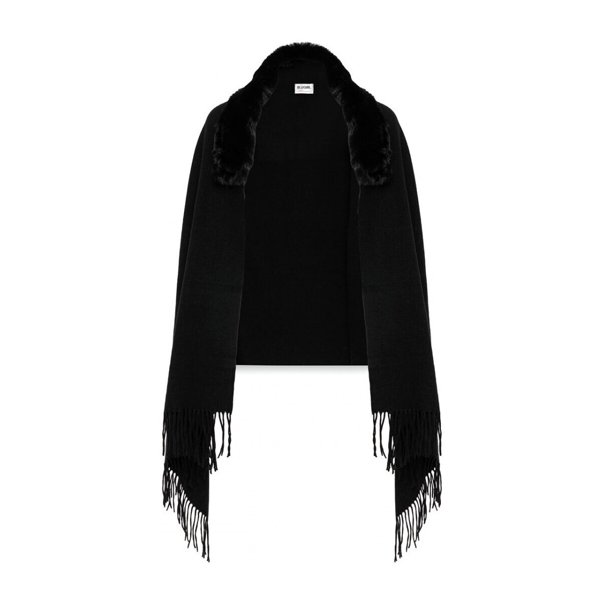 Accessoires textile Femme Echarpes / Etoles / Foulards Blugirl tole tricote avec fausse fourrure Noir