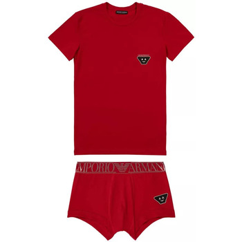 Vêtements Homme Pyjamas / Chemises de nuit Ea7 Emporio T-Shirt Armani de sous-vêtements Rouge