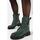 Chaussures Femme Bottines Vera Collection Boots motard à lacets, ranger avec semelle crantée Kaki
