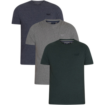 Vêtements Homme Broderie / Dentelle Superdry Lot de 3 t-shirts à logo vintage Multicolore