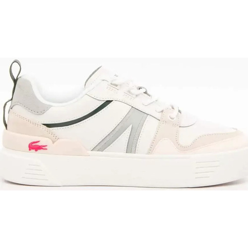 Chaussures Femme Baskets basses Lacoste maille L002 Blanc