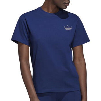 Vêtements Femme T-shirts manches courtes adidas schedule Originals HK5176 Violet