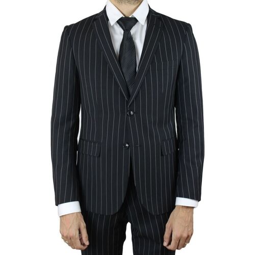 Vêtements Homme Vestes / Blazers Lordissimo veste rayé Noir H Noir