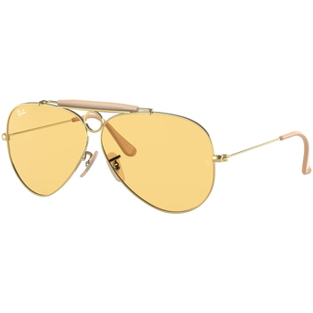 Soutenons la formation des Lunettes de soleil Ray-ban RB3138 SHOOTER AMBERMATIC col. Yellow Oro